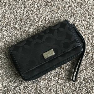 Coach Black Wristlet/Mini Wallet